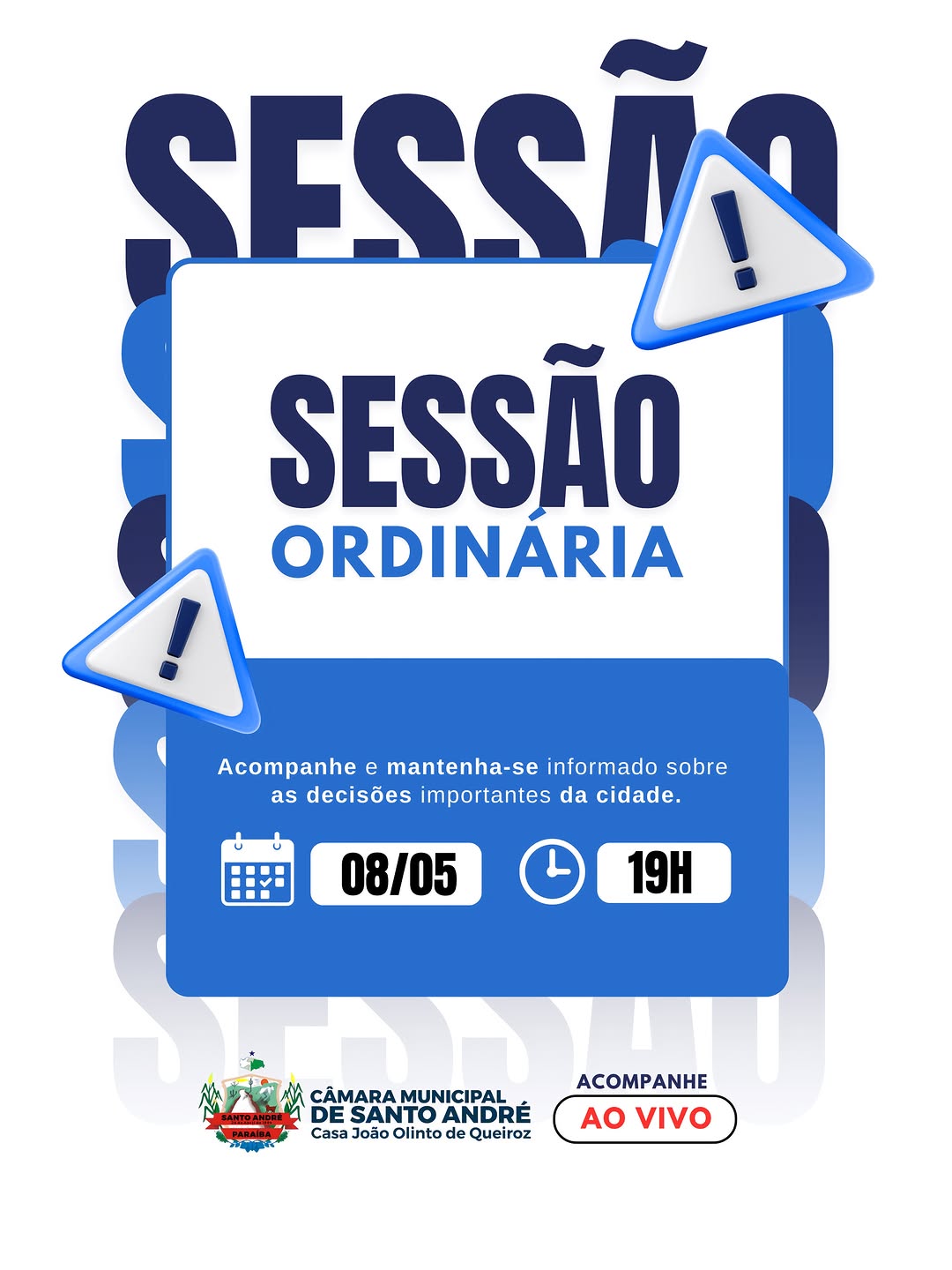 A Câmara Municipal de Santo André convida toda a população santoandreense para acompanh...