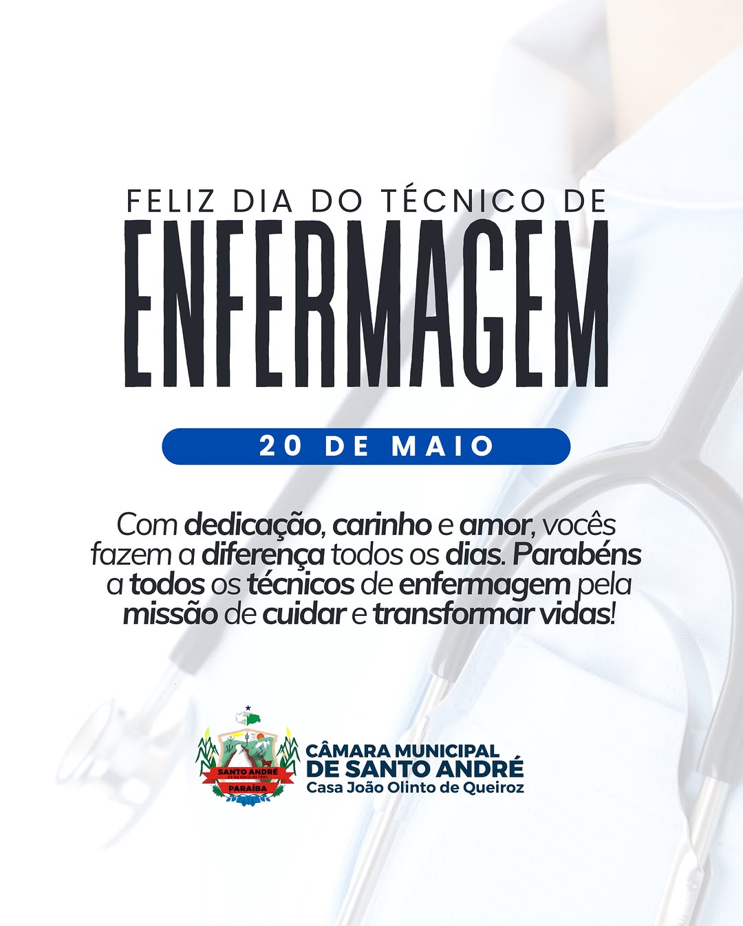 A Câmara Municipal de Santo André parabeniza todos os técnicos e técnicas de enfermagem...