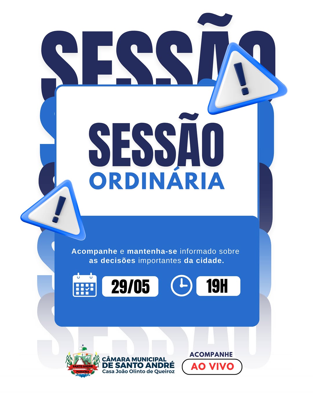 A Câmara Municipal de Santo André convida toda a população santoandreense para acompanh...