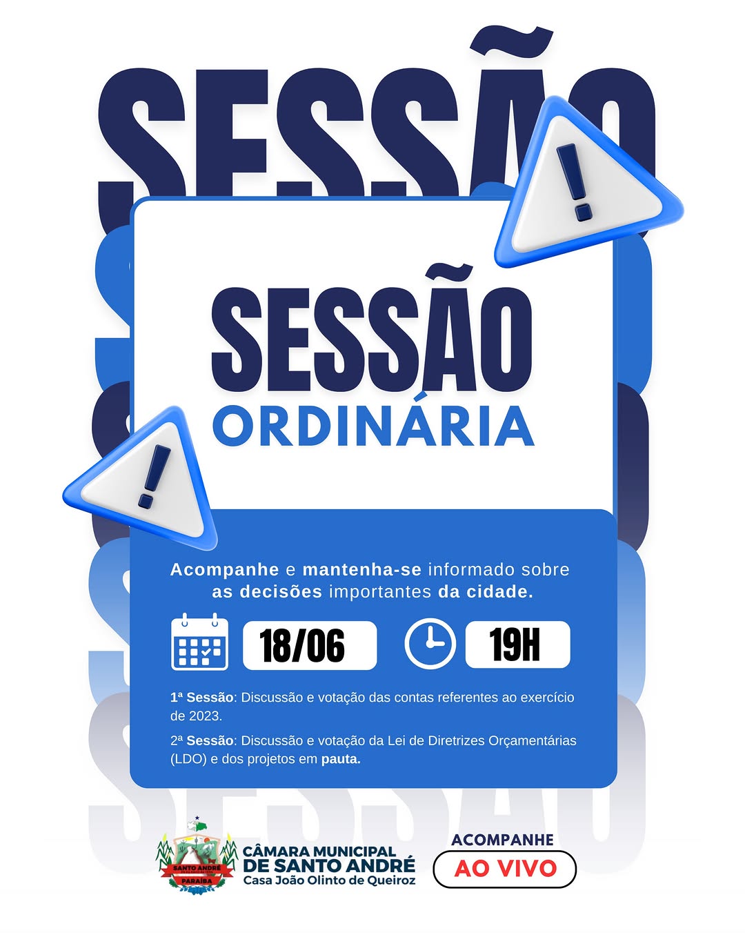 📢 A Câmara Municipal de Santo André convida toda a população santoandreense para acomp...