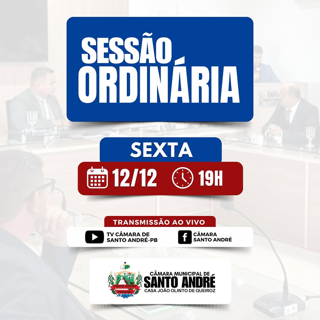 Câmara de Santo André transmite Sessão Ordinária ao vivo nesta sexta (12)