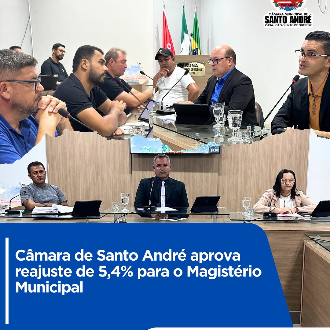 Câmara aprova reajuste de 5,4% para Magistério Público de Santo André