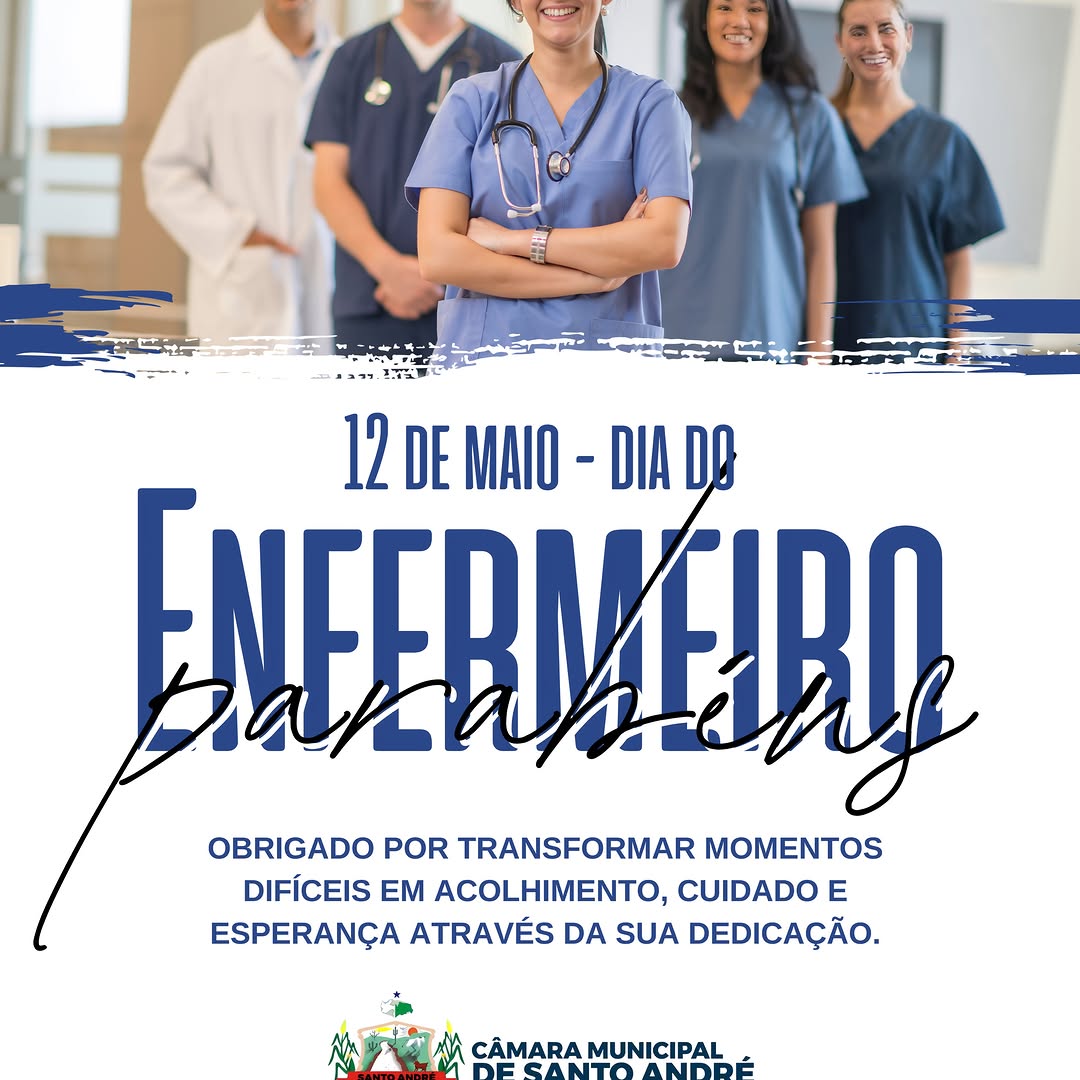 Câmara de Santo André homenageia enfermeiros por dedicação essencial à saúde